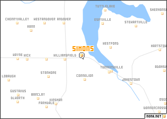 map of Simons