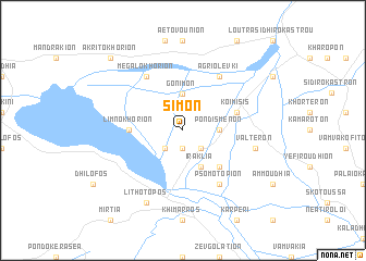 map of Simón