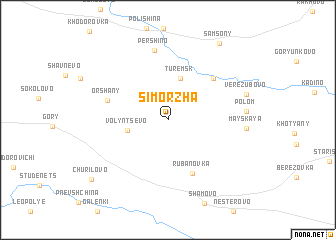 map of Simorzha