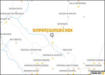 map of Simpang Sungai Choh