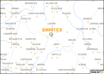 map of Simpático