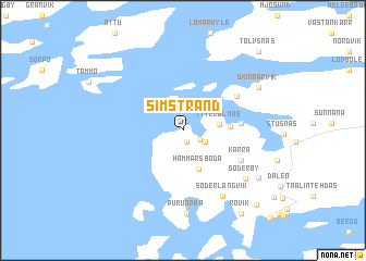 map of Simstrand
