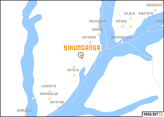 map of Simunganda