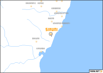 map of Simuni