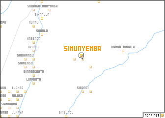 map of Simunyemba