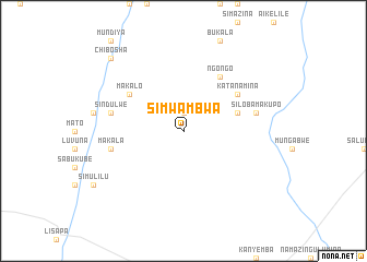map of Simwambwa
