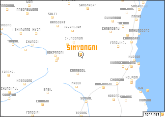 map of Simyŏng-ni