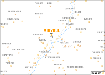 map of Simyŏul