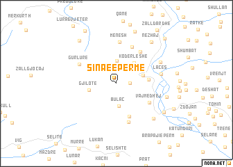 map of Sina e Epërme