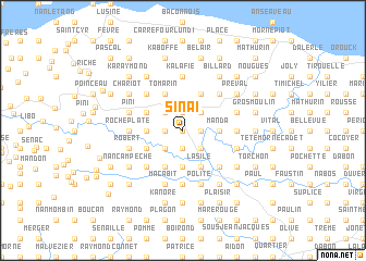 map of Sinaï