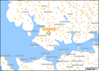 map of Sinam-ni