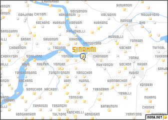 map of Sinam-ni