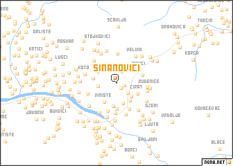 map of Sinanovići