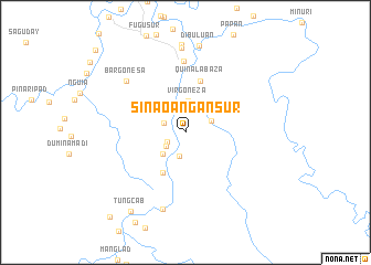 map of Sinaoañgan Sur