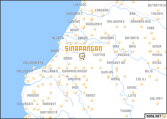 map of Sinapangan