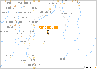 map of Sinapawan