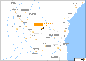 map of Sinaragan