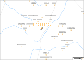 map of Sinassénou