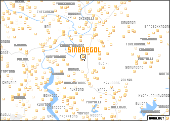 map of Sinbae-gol