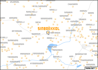 map of Sinbaek-kol