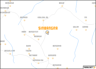 map of Si-Nbangra