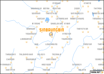 map of Sinbaungbin