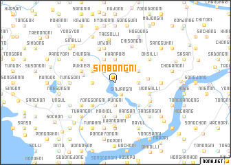 map of Sinbong-ni