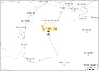 map of Sinbyŏk