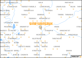 map of Sinbyu-aing-auk