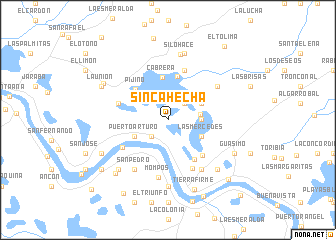 map of Sincahecha