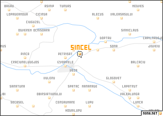 map of Sîncel
