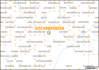 map of Sinchã Barbosa