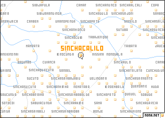 map of Sinchã Calilo