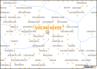 map of Sinchã Cherno