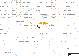 map of Sinchã Içaga