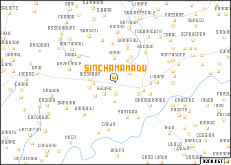 map of Sinchã Mamadu