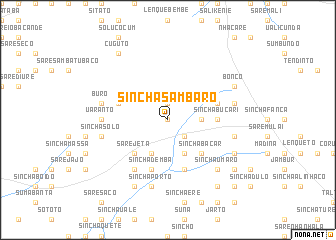 map of Sinchã Sambaro