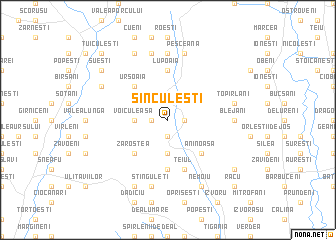 map of Sinculeşti