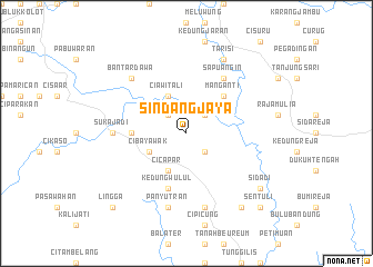 map of Sindangjaya