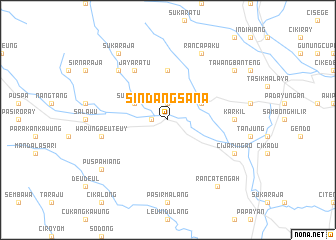 map of Sindangsana