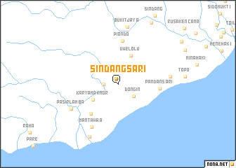 map of Sindangsari
