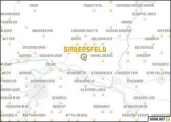 map of Sindersfeld