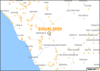 map of Sindia Lorom