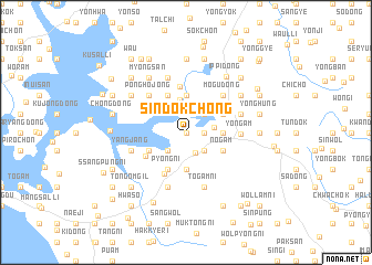 map of Sindŏkchŏng