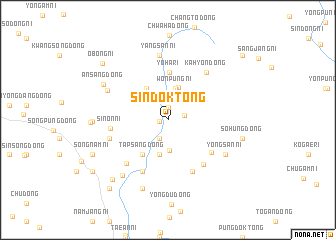 map of Sindŏk-tong