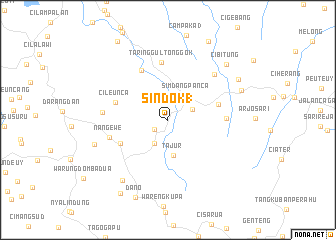 map of Sindok 1