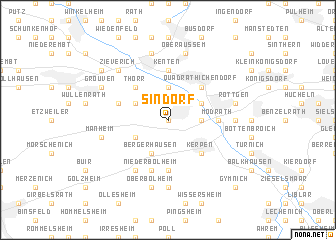 map of Sindorf