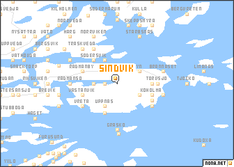map of Sindvik