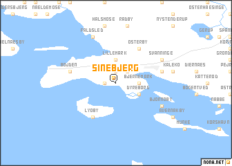 map of Sinebjerg