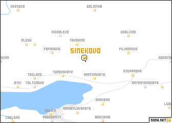 map of Sinekovo